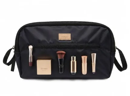 Custom Logo Canvas Makeup Pouch